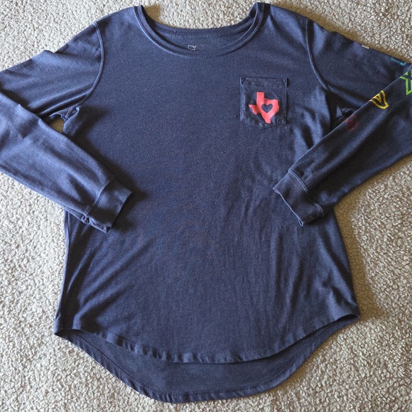 Texas Graphic Bundle of 2 Long Sleeve Curved Hem Pocket T-shirts - Picture 2 of 16